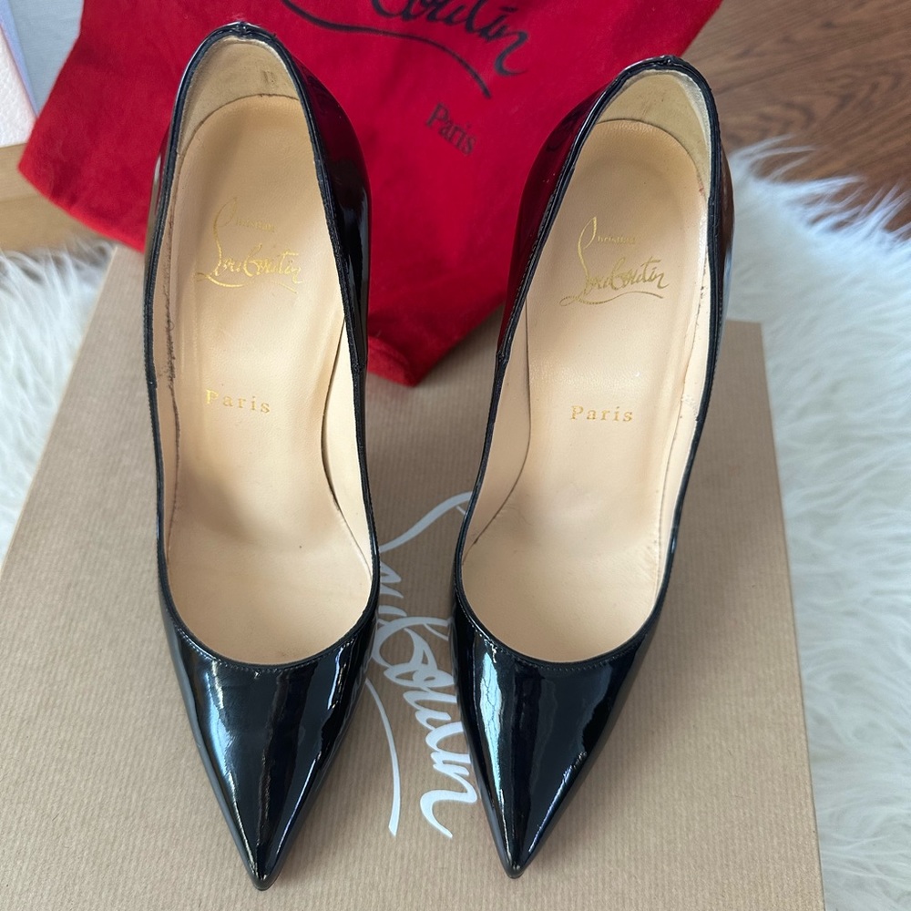 Christian Louboutin
So Kate Patent Pointed-Toe Red Sole Pump